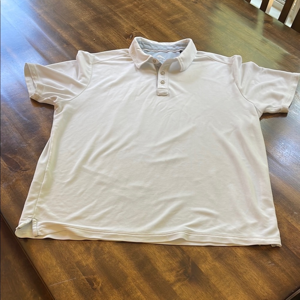 Tommy Bahama Cream Polo Shirt Relaxed Fit
